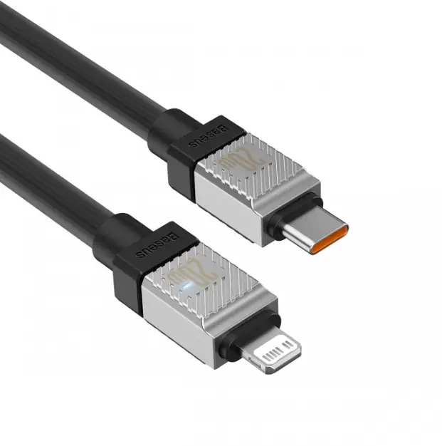 Кабель BASEUS CoolPlay Series Fast Charging Cable Type-C to Lightning CAKW000001 20W 1 м Black - фото 2