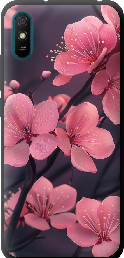 Чехол на Xiaomi Redmi 9A Пурпурная сакура (6075b-2034-42517)