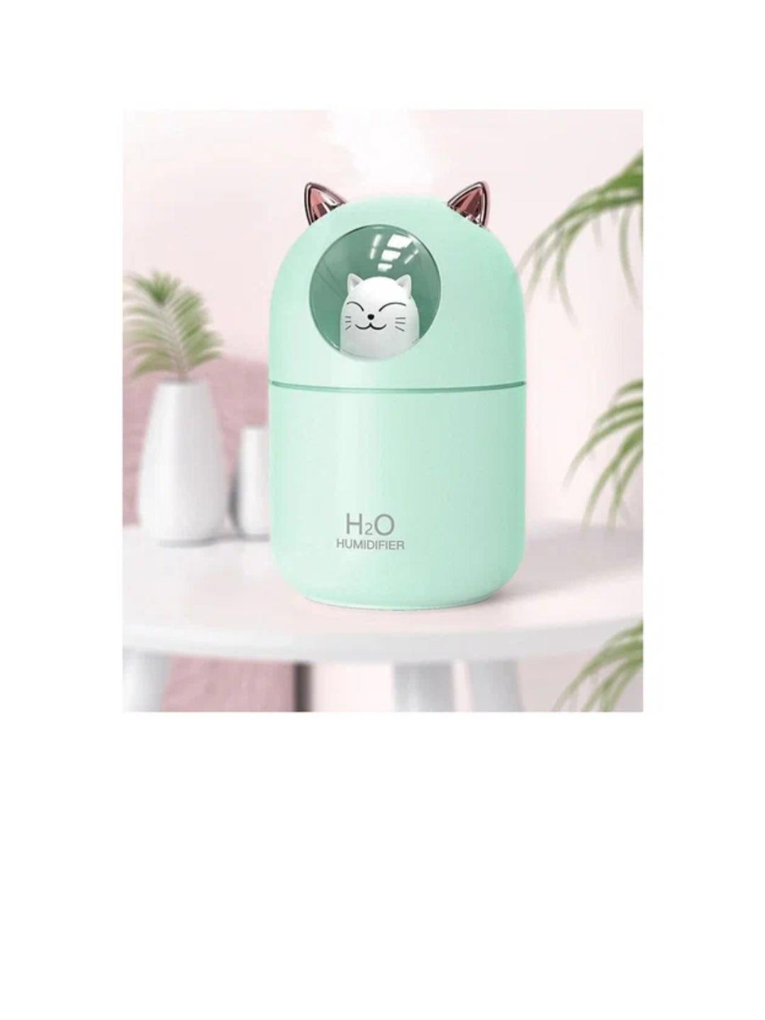 Зволожувач повітря Humidifier H2O з підсвічуванням cat green 300ml