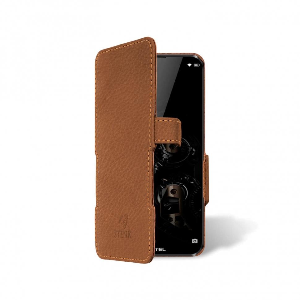 Чехол книжка Stenk Prime для Oukitel K12 Коричневый (63666)