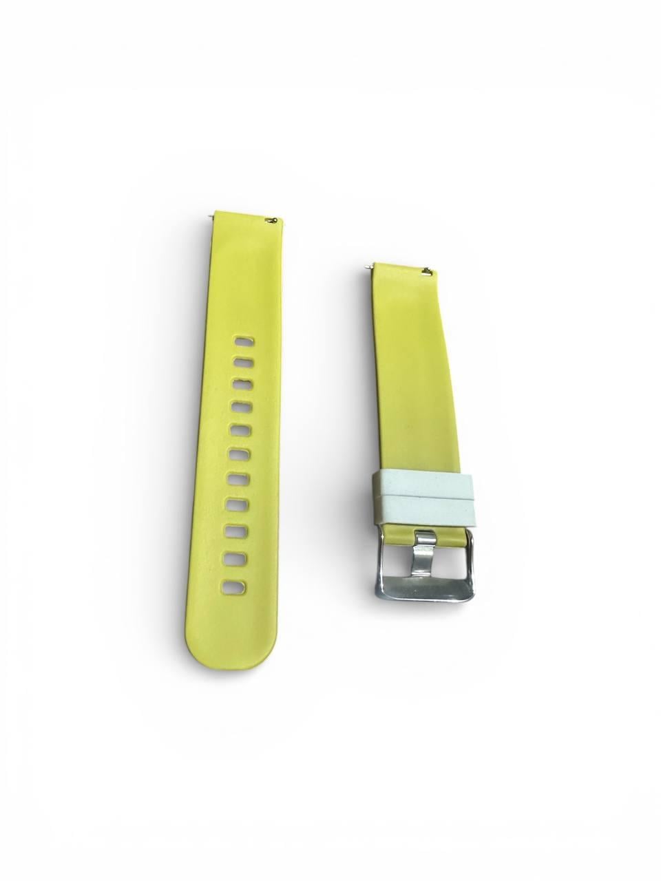 Ремешок для часов силиконовый 20 мм Оликовый (2871066065)