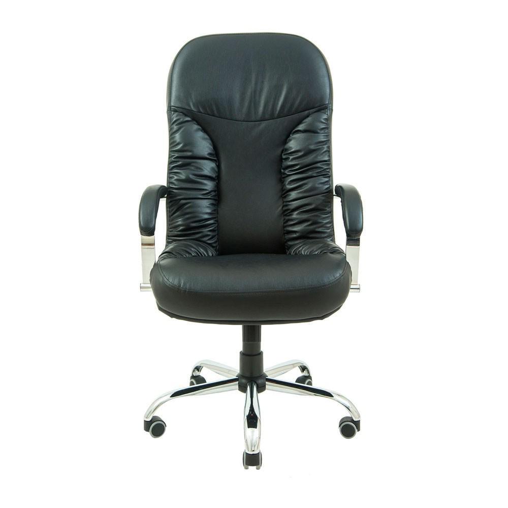 Крісло офісне комп'ютерне Buford Шкіра Хром M3 Multiblock Чорний - фото 2 Крісло офісне комп'ютерне Buford Шкіра Хром M3 Multiblock Чорний - фото 2