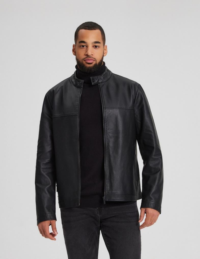 Куртка мужская из искусственной кожи Diverse MINTER XXL Черный (5902598960870)