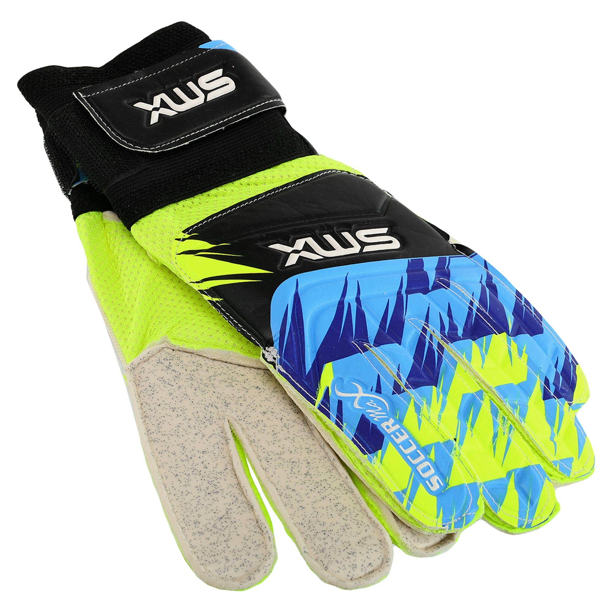 Рукавиці воротарські SOCCERMAX FB-4228 PVC р. 8 Синій/Жовтий (FB-4228_Синий-желтый_8)