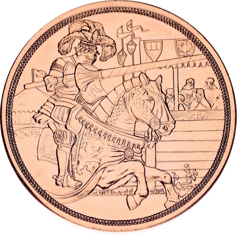Коллекционная монета Австрия 10 евро 2019 Рыцарство Рыцарь на лошади UNC