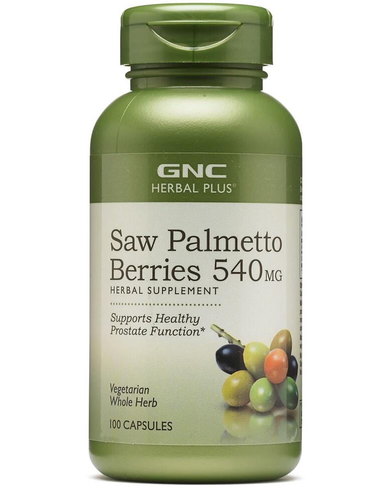 Экстракты ягод сереноа GNC Herbal Plus Saw Palmetto Berries 540 mg 100 Caps
