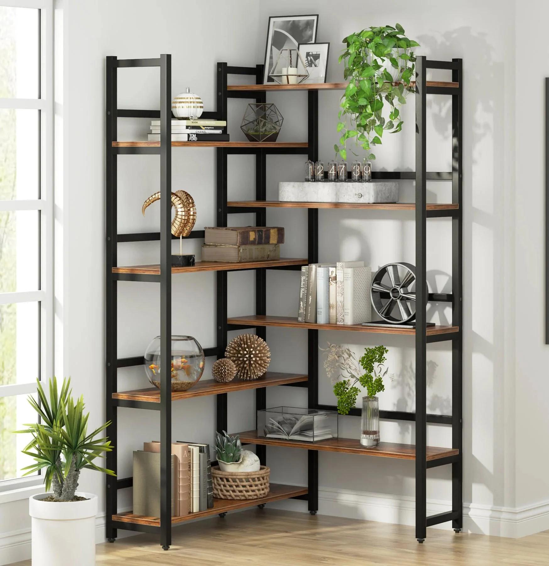 Стеллаж угловой MSM Tribesigns 3 8-ярусный (K0067) - фото 2 Стеллаж угловой MSM Tribesigns 3 8-ярусный (K0067) - фото 2