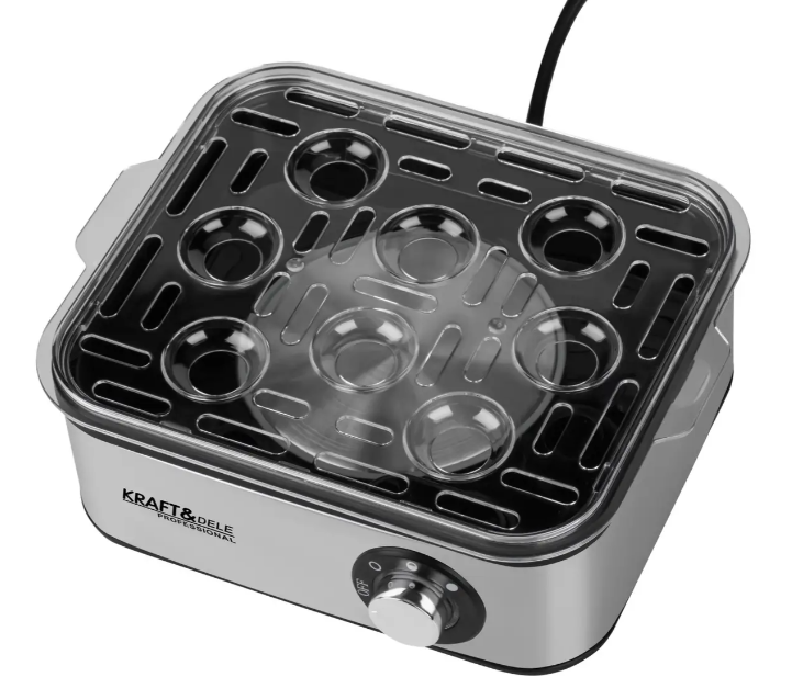 Яйцеварка електрична Kraft&Dele KD4118 500 Вт на 8 яєць Сріблястий (29599621) - фото 9 Яйцеварка електрична Kraft&Dele KD4118 500 Вт на 8 яєць Сріблястий (29599621) - фото 9