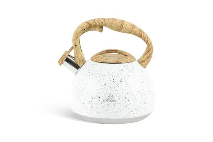 Чайник со свистком для индукционной плиты Edenberg EB-8801 мраморное покрытие 3 л Белый (2530556602)