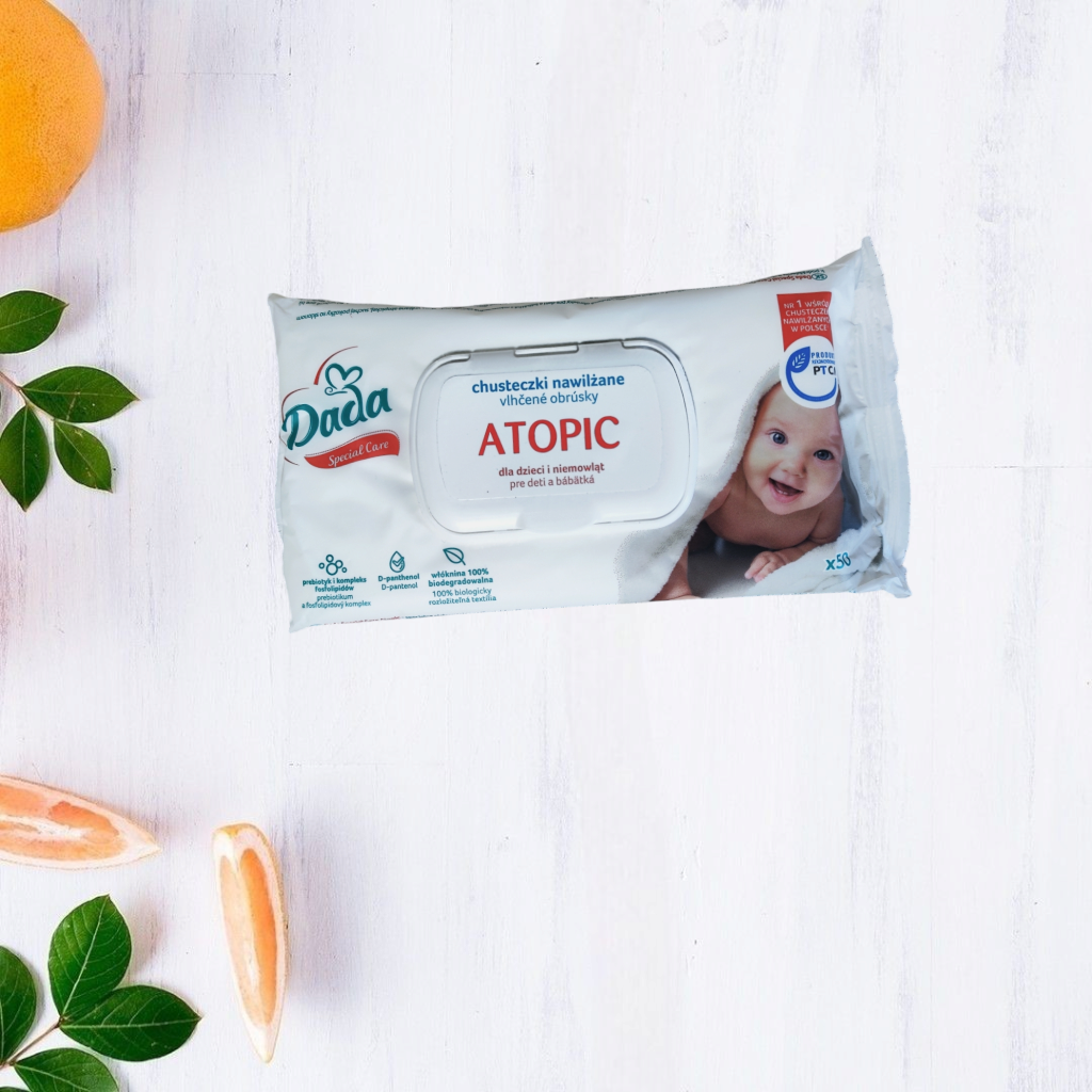 Дитячі вологі серветки Dada Special Care Atopic 50шт