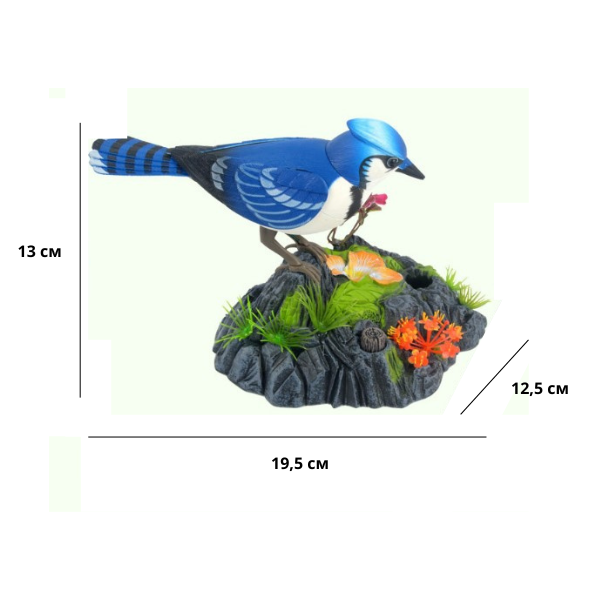 Статуэтка Птица Синий (L00020-2) - фото 5