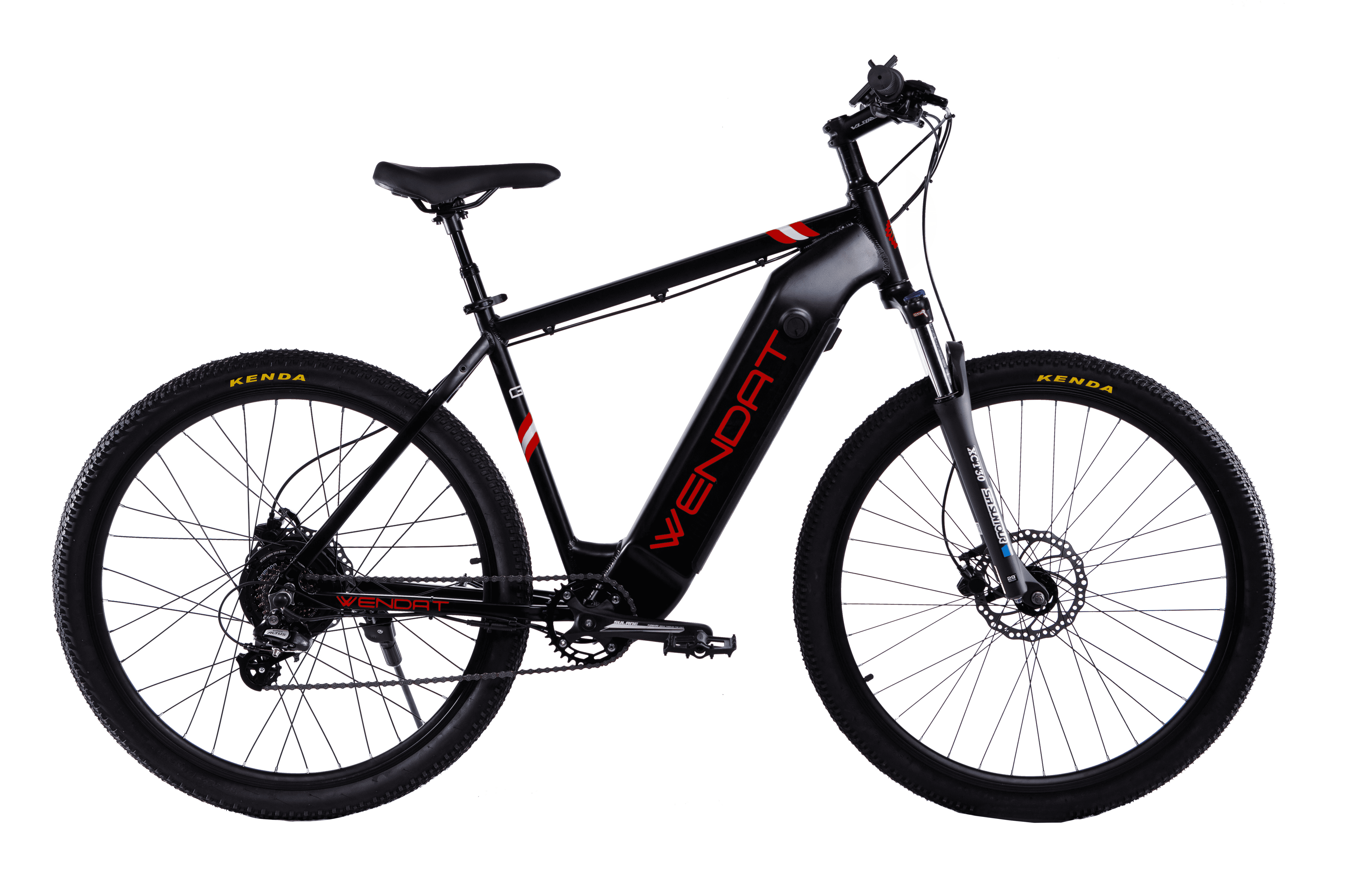 Электровелосипед WENDAT MTB со встроенной съемной батареей и гидравлические тормоза 29"/19" 36V/23Ah/500W Черно-красный (WENMTB-293623500-BLRED) - фото 1 Электровелосипед WENDAT MTB со встроенной съемной батареей и гидравлические тормоза 29"/19" 36V/23Ah/500W Черно-красный (WENMTB-293623500-BLRED) - фото 1