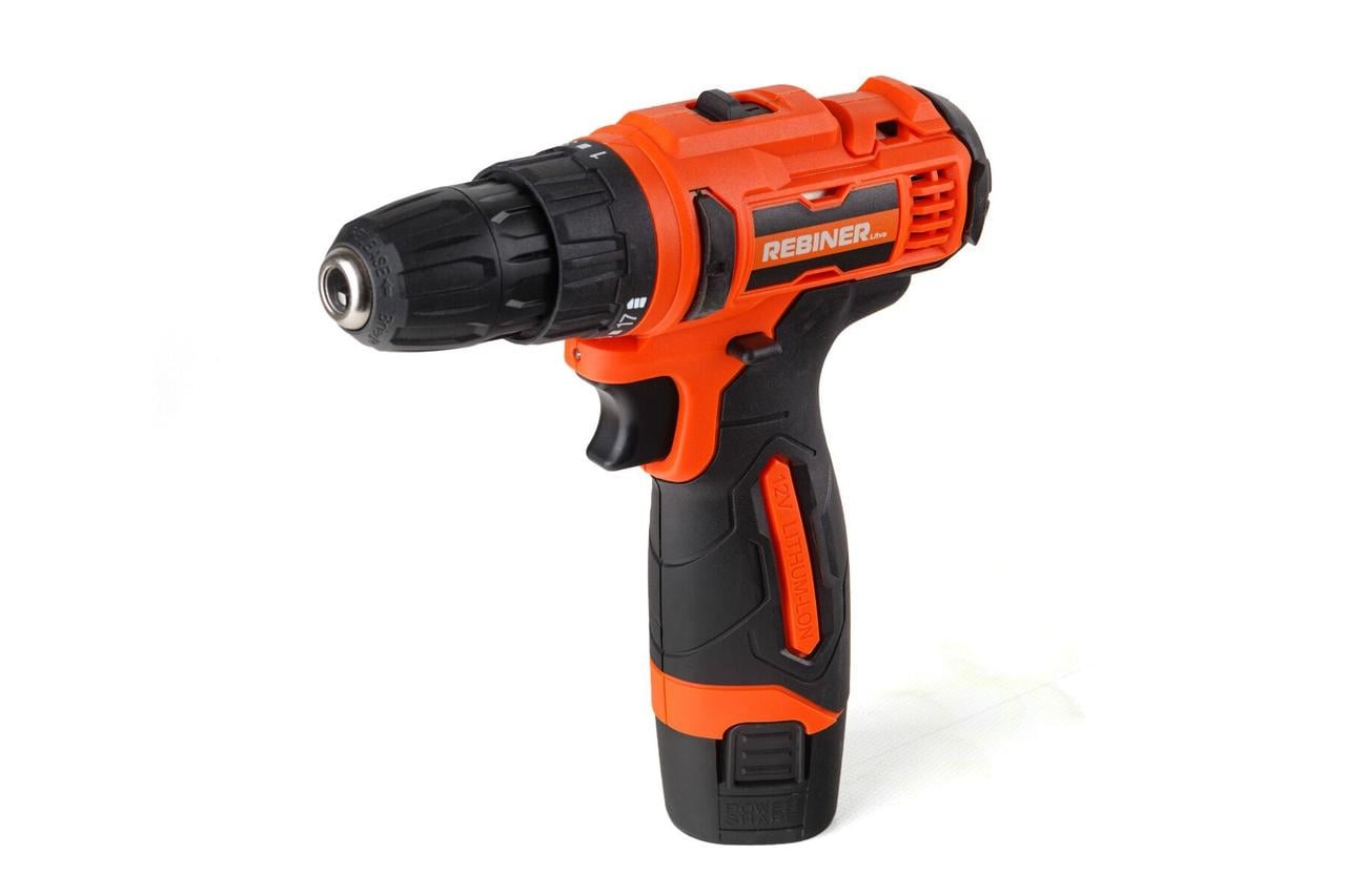 Шуруповерт-дрель аккумуляторная Rebiner RAD-12LiH 12V с аккумулятором (2973754487)