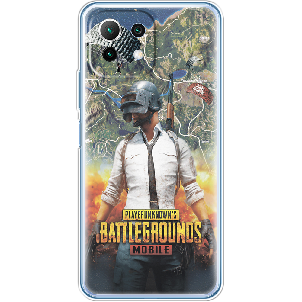 Чехол Boxface Xiaomi Mi 11 Lite PUBG Mobile Прозрачный силикон (42128-up2309-42128)