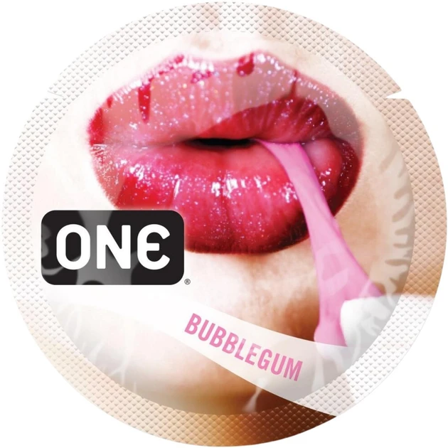 Презервативи ONE Flavor Waves Bubblegum зі смаком жуйки 1 шт.