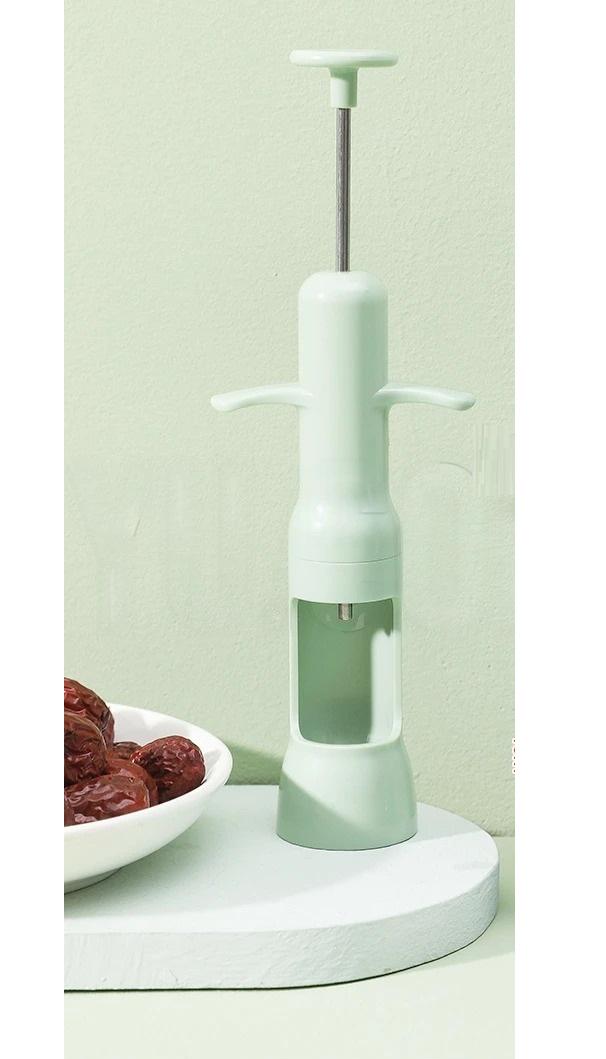 Видавлювач кісточок вишні черешні оливки DATE CORER Ve 15856 Салатовий (Vel-15856) - фото 3