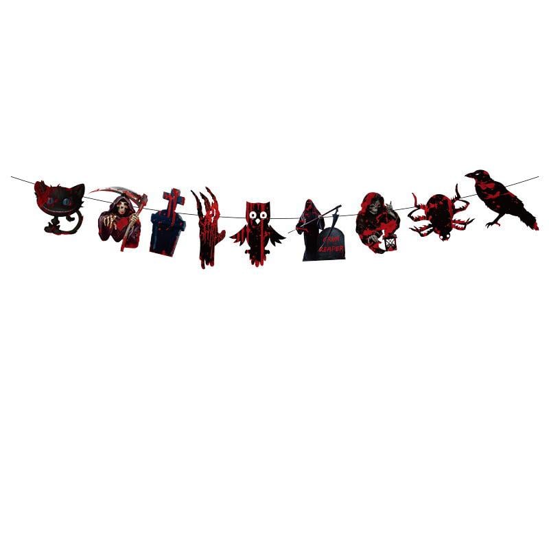 Гирлянда на Хэллоуин на стену или окно 3 м Разноцветный (340199)