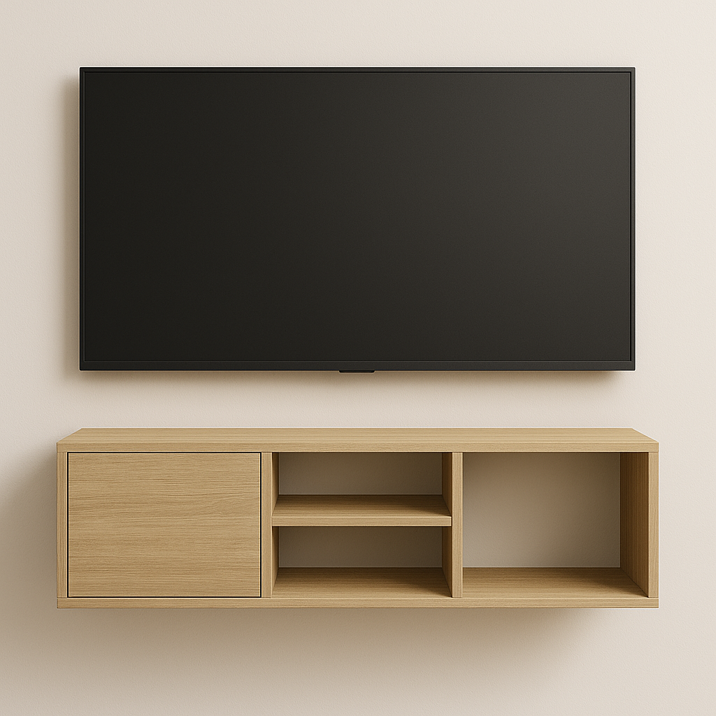 Тумба під ТВ навісна №16 45х200х35 см Дуб Сонома світлий Тумба під ТВ навісна №16 45х200х35 см Дуб Сонома світлий