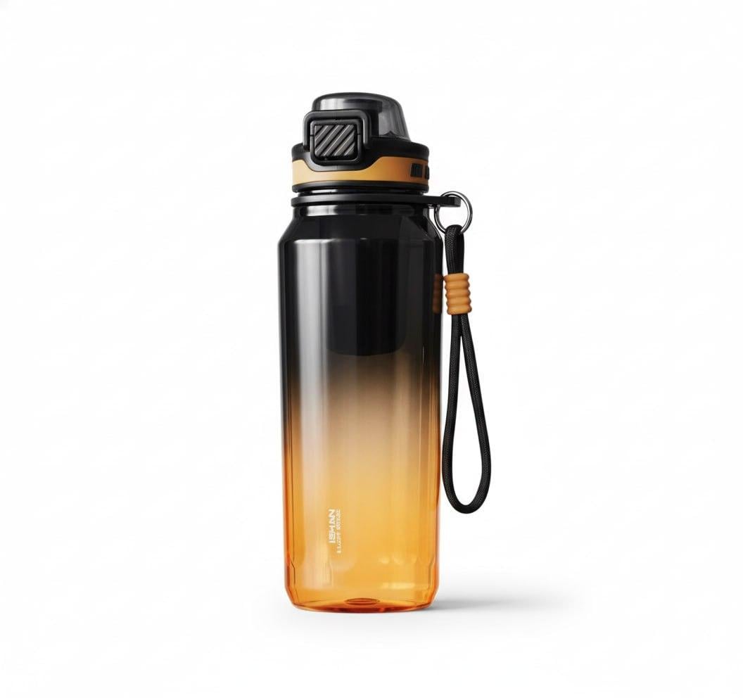 Пляшка тританова з ситечком для активного відпочинку 1500 мл Помаранчевий (2812779793)