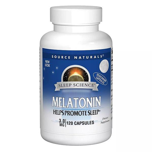 Мелатонін для сну Source Naturals Melatonin 3мг 120 капс. (000005056) - фото 1