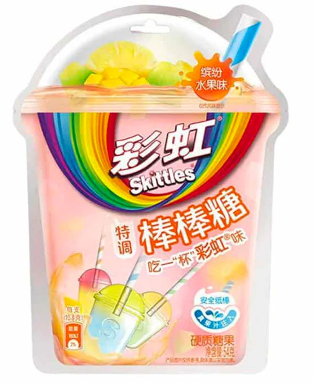 Леденцы Skittles Lollipop Fruit Pink Pack 54 г (2512776802)