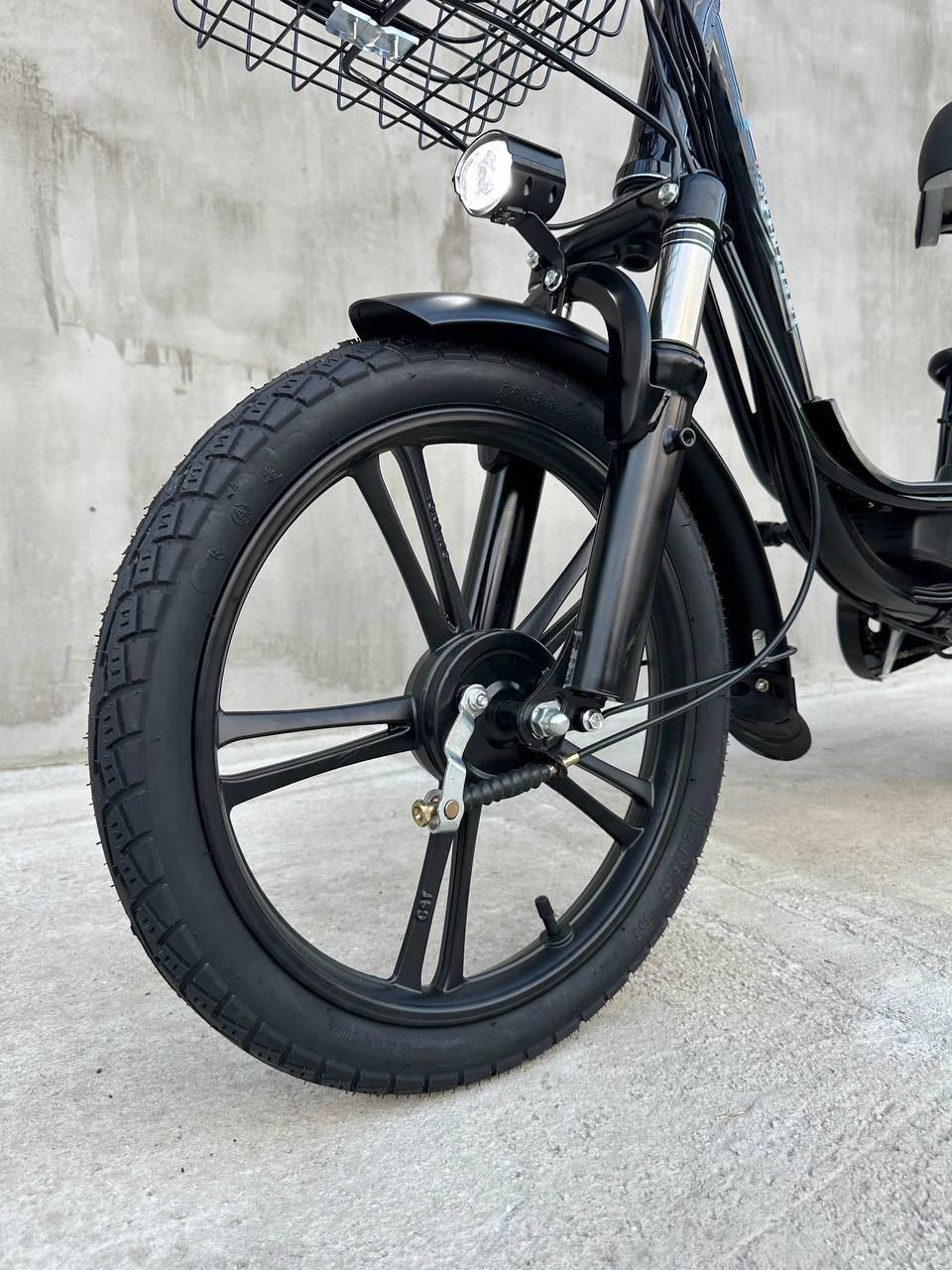 Электровелосипед Minako U18 двухместный 18" 600 W/48 V/18 Ah с грузовым усиленным багажником Черный - фото 12 Электровелосипед Minako U18 двухместный 18" 600 W/48 V/18 Ah с грузовым усиленным багажником Черный - фото 12