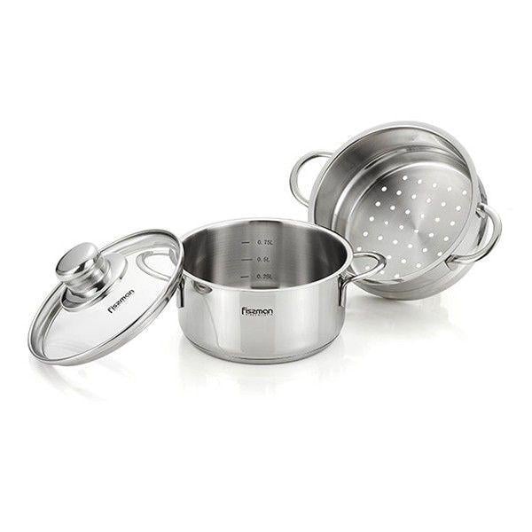 Каструля Fissman Bambino зі вставкою-пароваркою 1,1 л (5275)