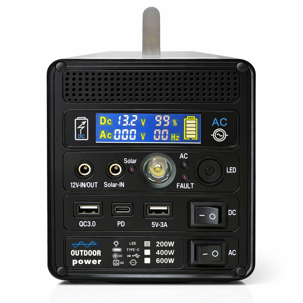 Зарядная станция Eco UKC 12,8V 150000 mAh 400W LiFePO4 с розеткой 220V и зарядкой от солнечных панелей