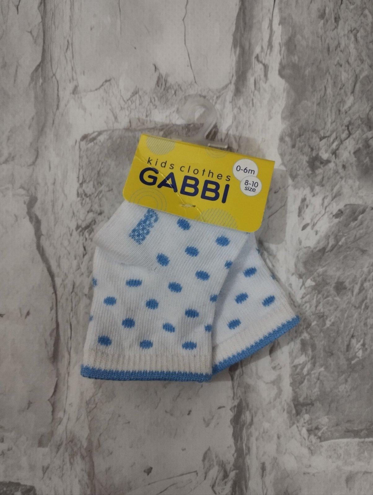Шкарпетки для малюків GABBI в горошок р. 8-10 Білий (0400)