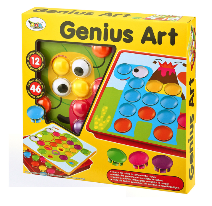 Цветная мозаика Button Idea с картонными трафаретами - фото 2 Цветная мозаика Button Idea с картонными трафаретами - фото 2