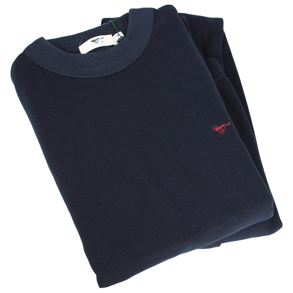 Термобелье мужское хлопковое с плотным мехом комплект кальсоны и кофта -5-25°С XL Темно-синий - фото 4