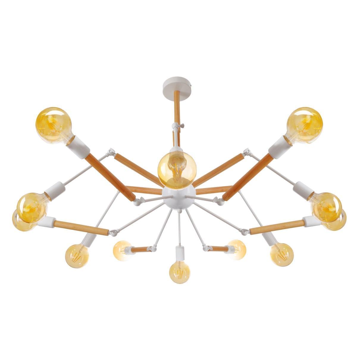 Люстра потолочная Brille BR-01 602S/12 E27 Wood/WH