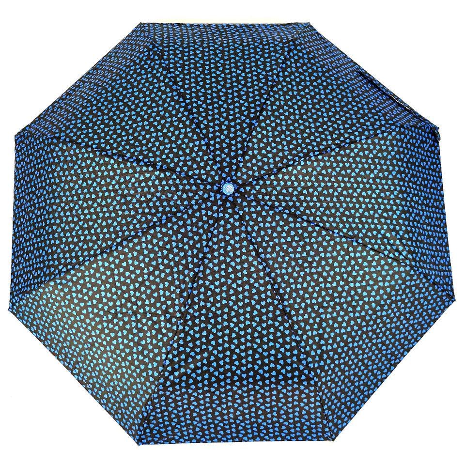 Зонтик складной автомат Hearts 8 спиц купол 110 см Blue (30257) Зонтик складной автомат Hearts 8 спиц купол 110 см Blue (30257)
