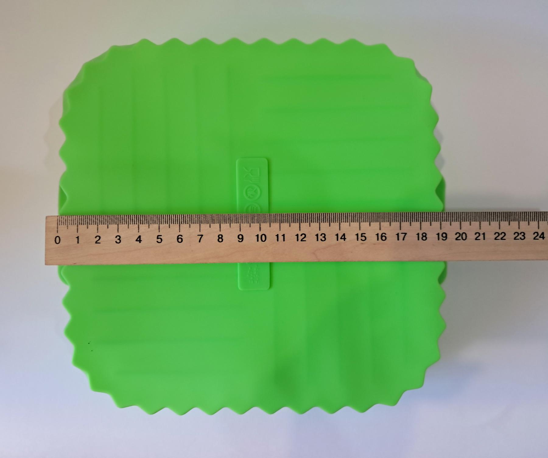 Форма квадратная силиконовая для аэрогриля/мультипечи/фритюрницы 21 см Зеленый (RU-7038) - фото 5 Форма квадратная силиконовая для аэрогриля/мультипечи/фритюрницы 21 см Зеленый (RU-7038) - фото 5