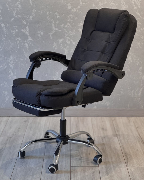 Офисное кресло BOSS КО22 VIP с массажной подушкой/с подножкой Черный (17207) - фото 6 Офисное кресло BOSS КО22 VIP с массажной подушкой/с подножкой Черный (17207) - фото 6