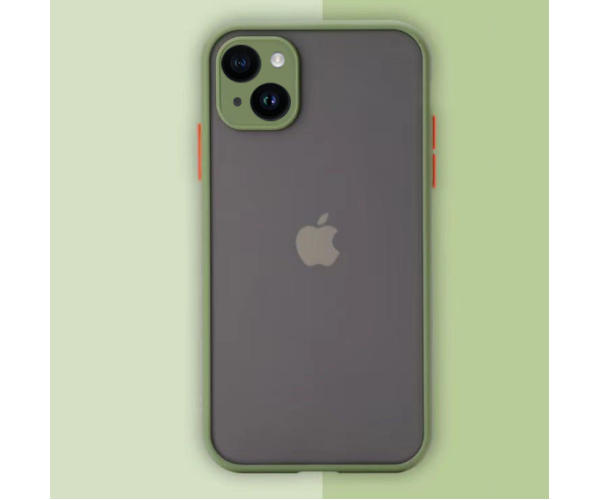 Чохол-накладка TPU Color Matte Case для Apple iPhone 14 Оливковый