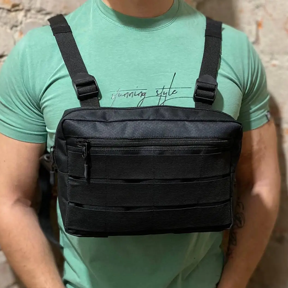 Мужская сумка через плечо нагрудная - фото 11 Мужская сумка через плечо нагрудная - фото 11