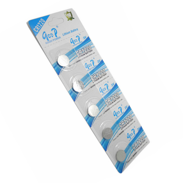 Батарейка литиевая CR1220 GODP 3 В/40 мАг/12,5х2,0 мм 5 шт. (YUT_V2941)