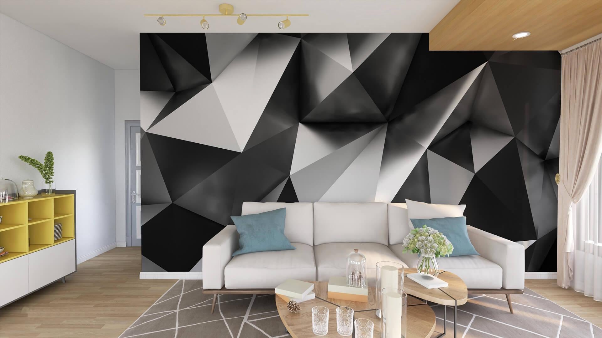 Фотообои флизелиновые Styleo Print-walls Графитовая симметрия 0726 400х250 см (Pw-0726/4)