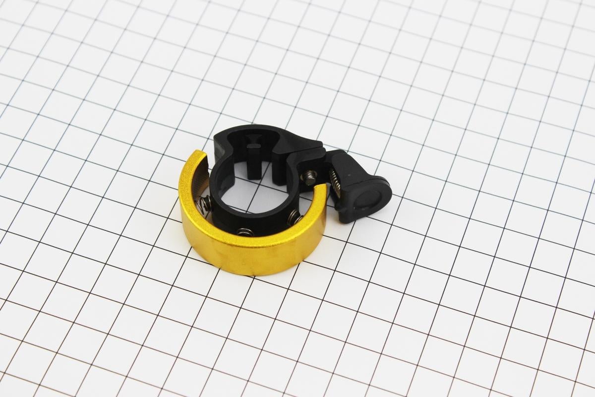 Звонок на велосипед НЕВИДИМКА механический Золотой (50000140) - фото 2 Звонок на велосипед НЕВИДИМКА механический Золотой (50000140) - фото 2