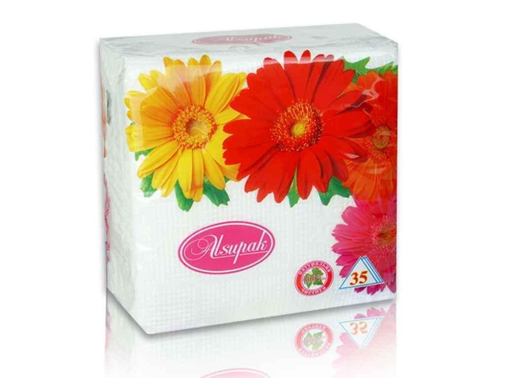 Серветки паперові Алсу-Пак 35 шт. Білий (1018081)
