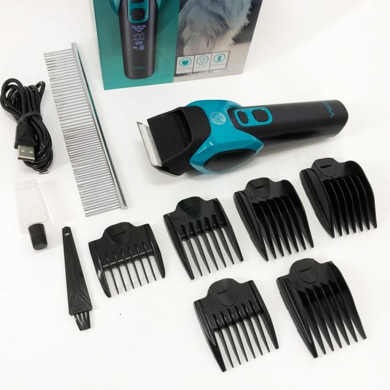 Машинка для стрижки тварин VGR V-208 акумуляторна 3W Blue (tf7465) - фото 14