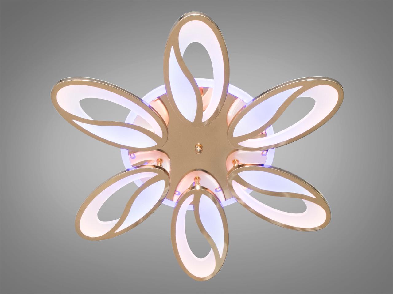 Люстра LED в стиле модерн 8090-6G-LS 105W на 14 м2 Золотой (1984255045) - фото 3 Люстра LED в стиле модерн 8090-6G-LS 105W на 14 м2 Золотой (1984255045) - фото 3