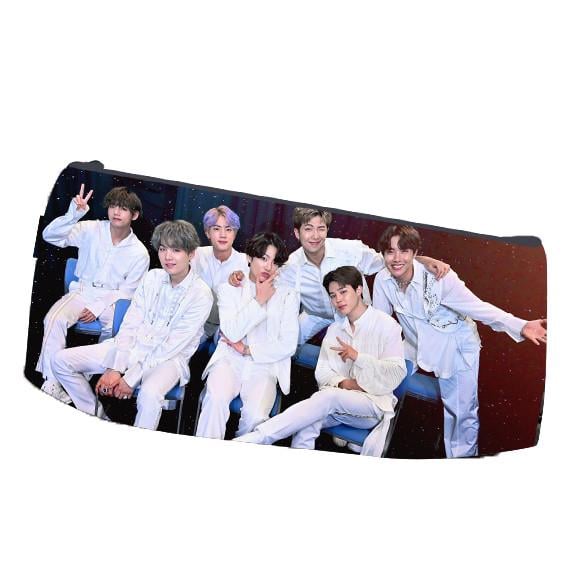 Пенал школьный BTS Bangtan Boys Бтс двухсторонний 22х11 см (pn_0122)
