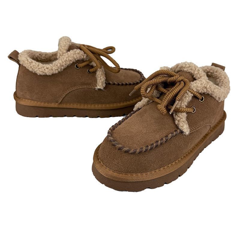 Черевики жіночі замшеві хутряні 5076-20 p. 38 23,5 см Коричневий - фото 2