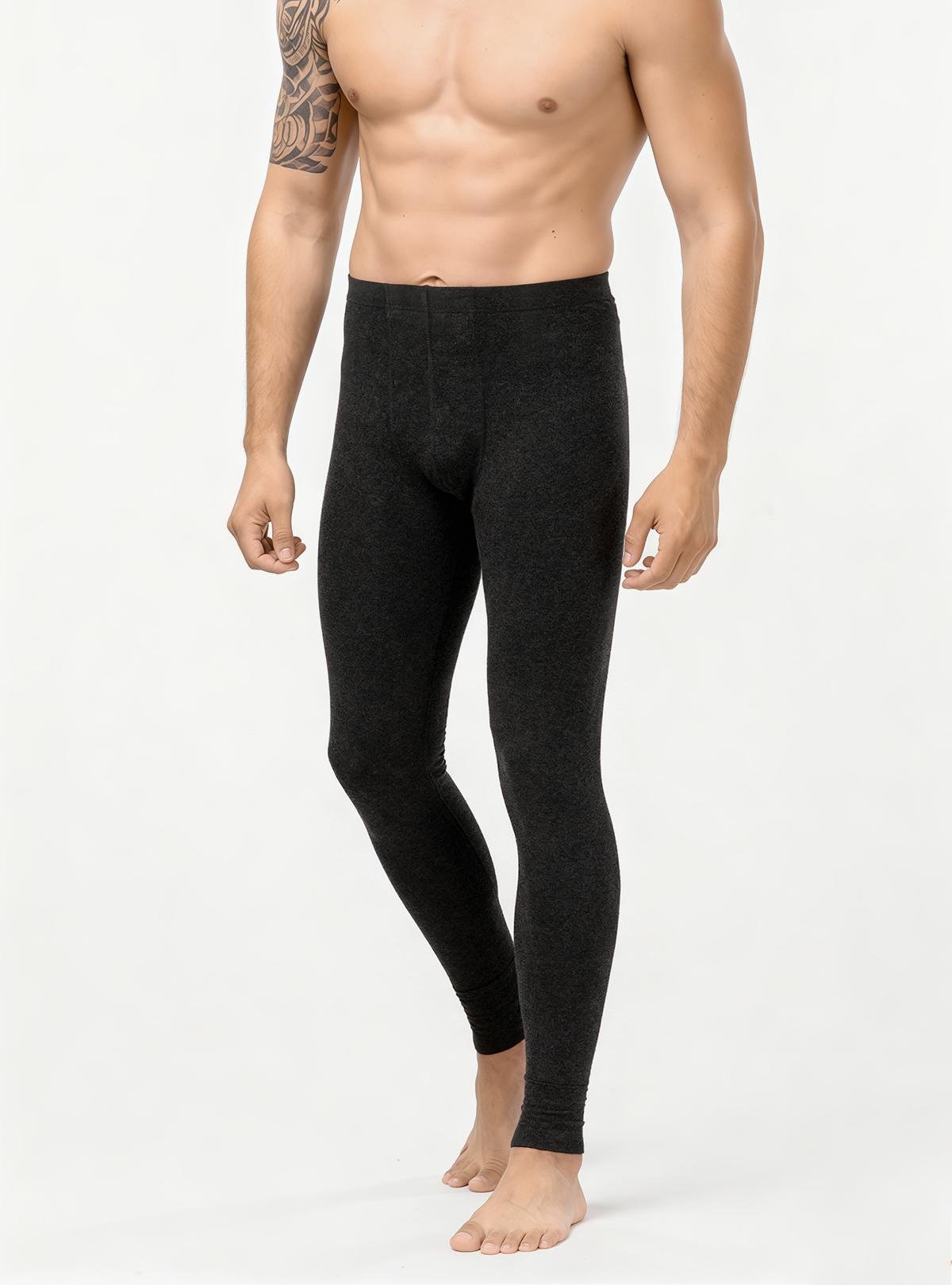 Мужские подштанники Kifa зимние из натуральной шерсти 10013 XL Черный (73794)