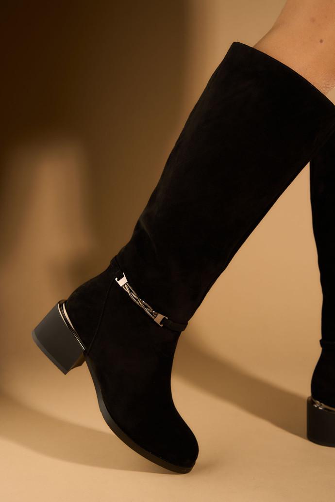 Сапоги женские Fabio Monelli р. 39 Черный (179117)