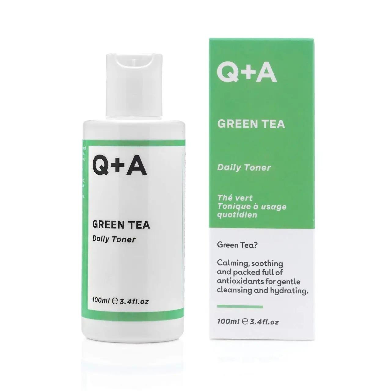 Тонер успокаивающий для лица Q+A Green Tea Daily Toner 100 мл (10375809)