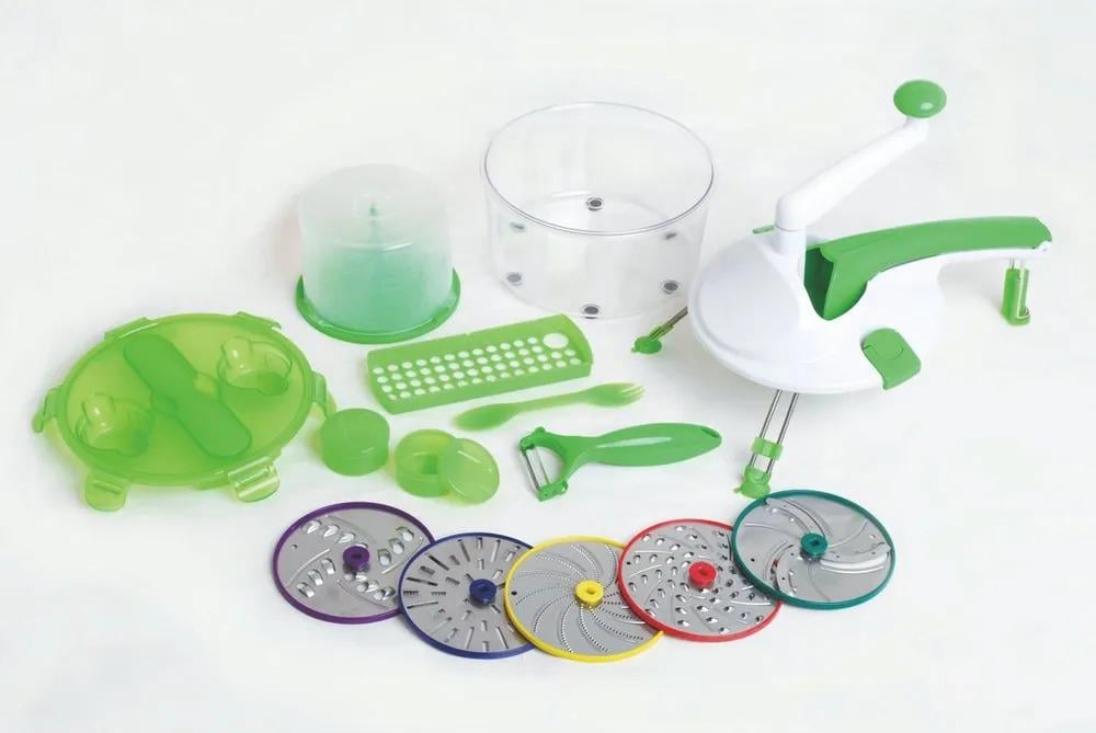 Овочерізка ручна BRS White/Green (386206458) - фото 2 Овочерізка ручна BRS White/Green (386206458) - фото 2