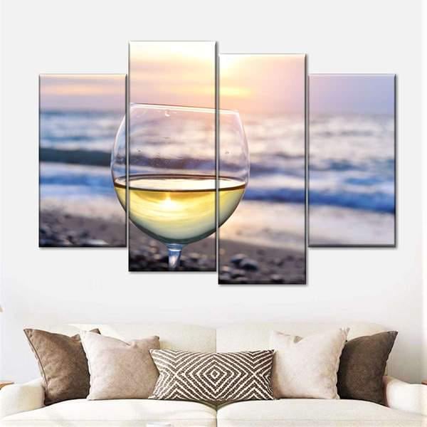 Модульная картина KIL Art Бокал на рассвете из четырех частей 89x56 см (M4_M_104) Модульная картина KIL Art Бокал на рассвете из четырех частей 89x56 см (M4_M_104)